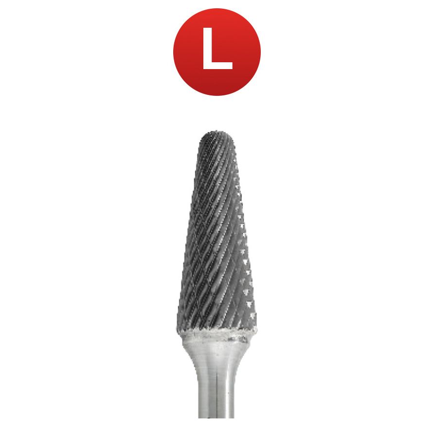 Abraboro 12 x 178/28 mm L alakú keményfém turbómaró kereszt fogazással, hosszú kivitel termék fő termékképe
