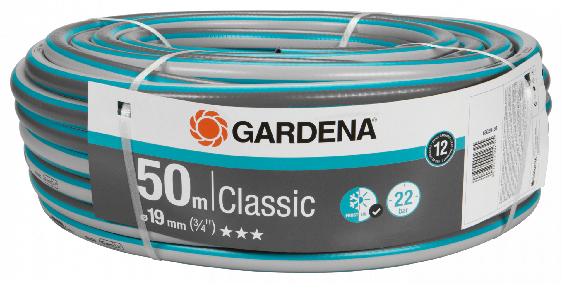 Gardena Classic tömlő, 19 mm (3/4"), 22 bar, 50 m/tekercs termék fő termékképe