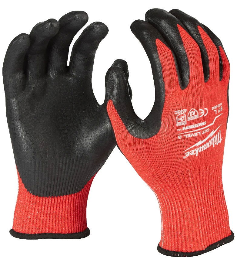 Milwaukee Vágásbiztos védőkesztyű, 3/C vágási szint, 12 pár/csomag termék fő termékképe