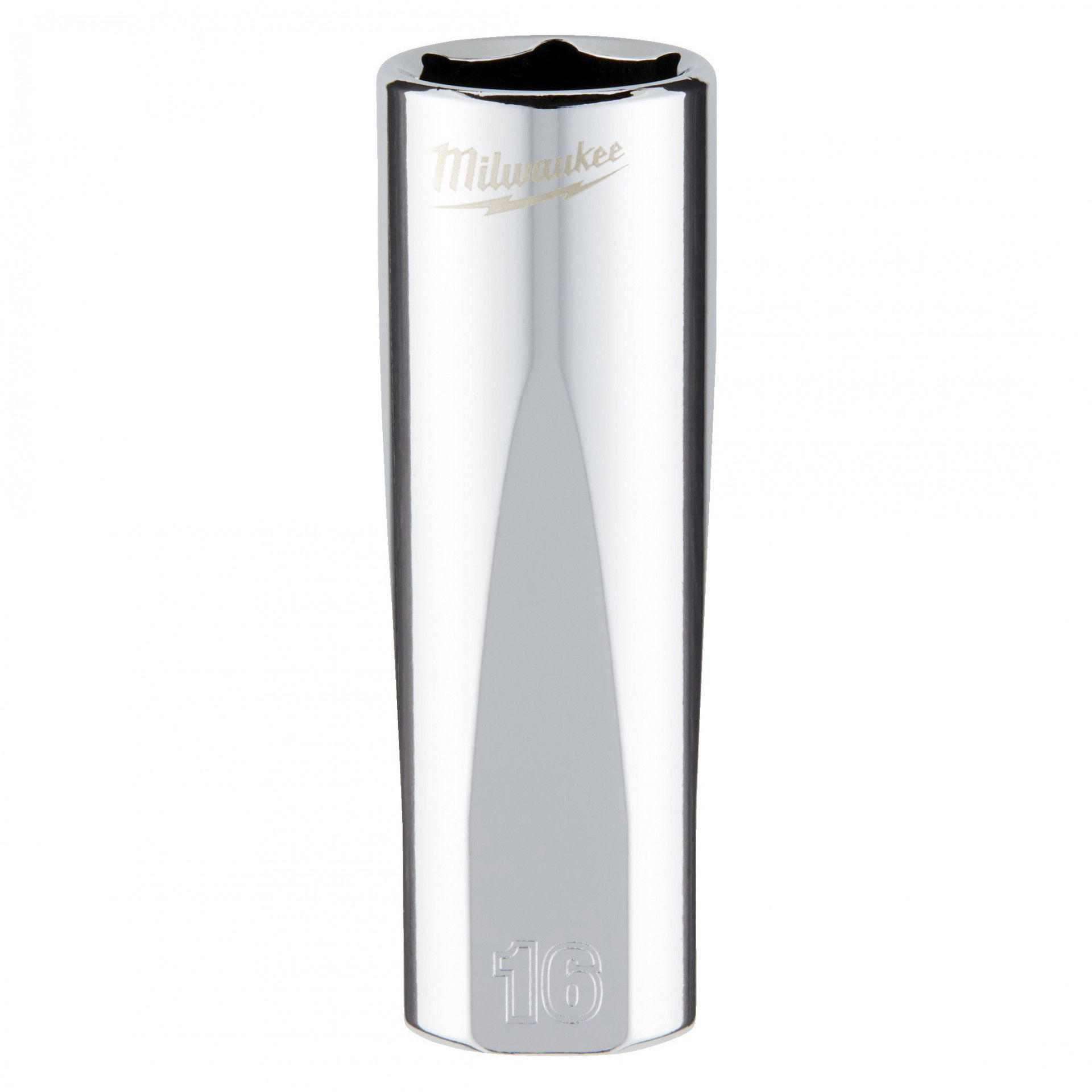 Milwaukee FOUR FLAT™ oldalú 3/8"-os dugókulcs fej, hosszú, 6-lapú, 16 mm termék fő termékképe