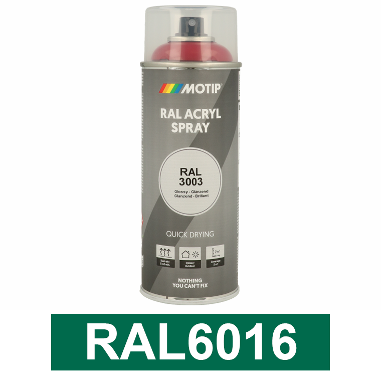 Motip Ipari festék spray, RAL6016, 400 ml termék fő termékképe