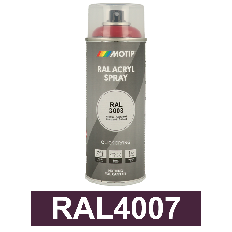 Motip Ipari festék spray, RAL4007, 400 ml termék fő termékképe