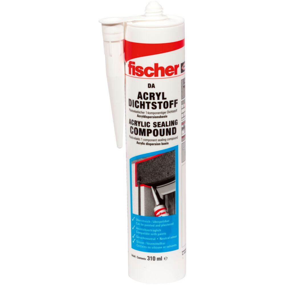 Fischer DA W akril tömítőanyag (H), fehér, 310 ml termék fő termékképe