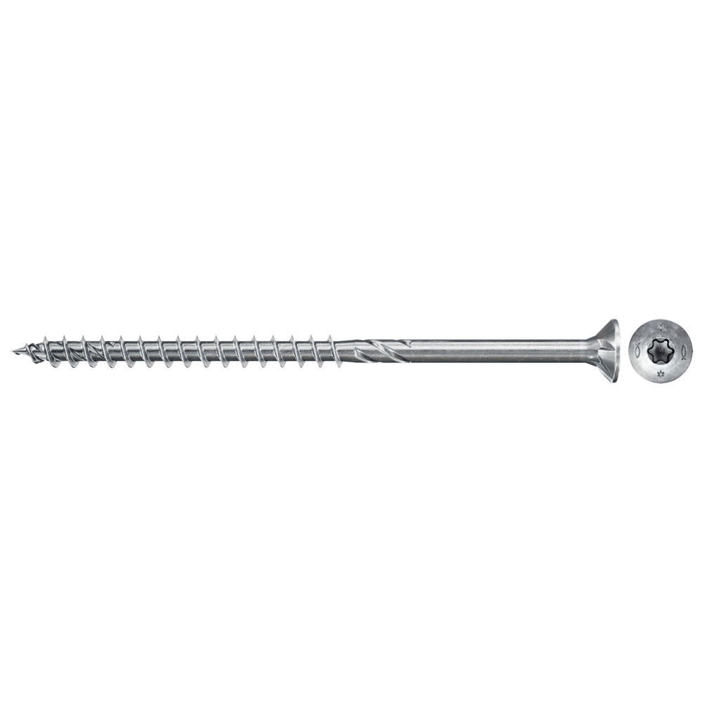 Fischer FPF II CTP 5.0 x 60 BC 500 süllyesztett fejű, kékre horganyzott forgácslapcsavar részmenettel, TX behajtással, 500 db/csomag termék fő termékképe