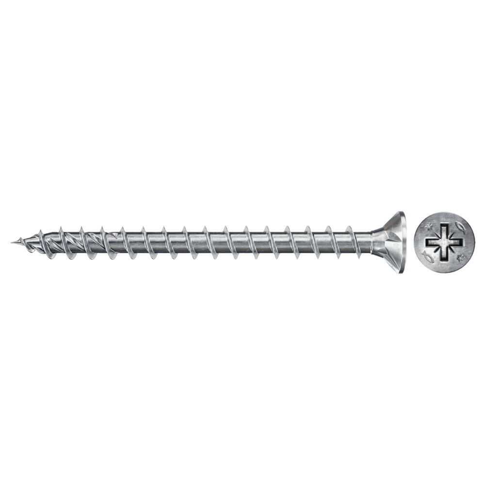 Fischer FPF II CZF 5.0 x 35 BC 500 süllyesztett fejű, kékre horganyzott végigmenetes csavar, PZ behajtással, 500 db/csomag termék fő termékképe