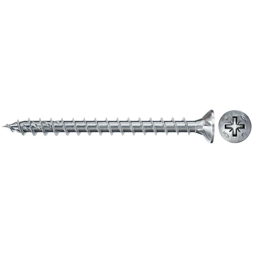 Fischer FPF II CZF 3.5 x 16 BC 1000 süllyesztett fejű, kékre horganyzott végigmenetes csavar, PZ behajtással, 1000 db/csomag termék fő termékképe
